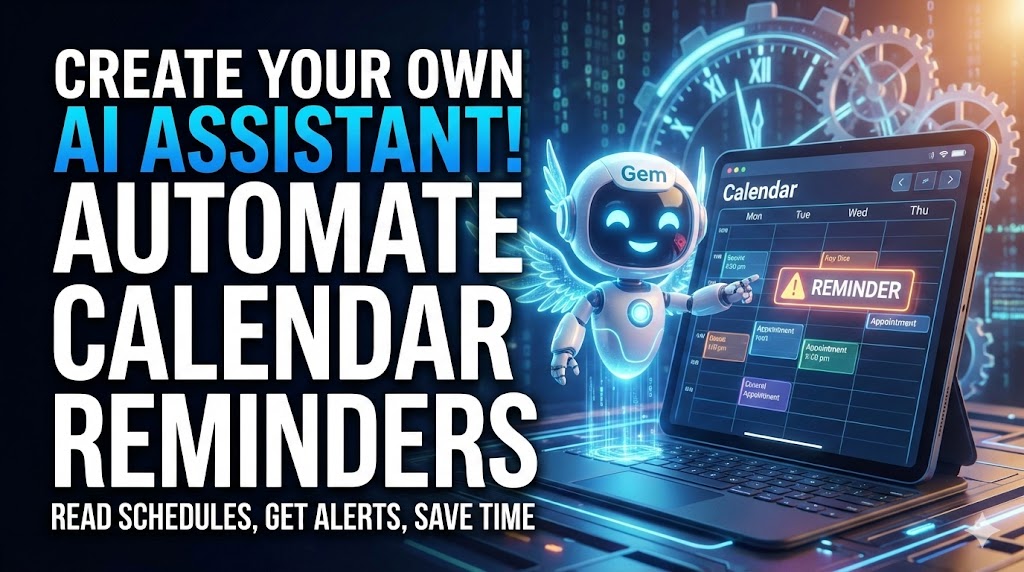 Cách Tạo "Trợ Lý Gem" Tự Động Đọc Lịch Công Tác Và Nhắc Hẹn Calendar - Trần Huy Long - AI Edu